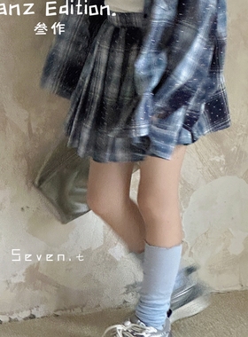 波拉韩国SANZ EDITION 童装2025春新款格纹衬衫百褶裙套装女童套