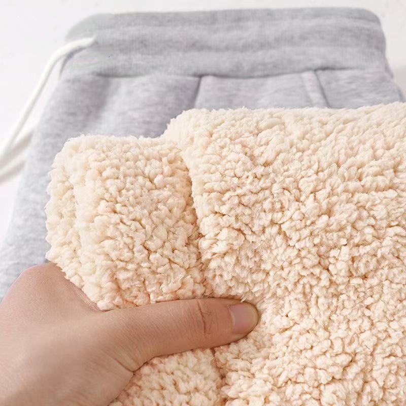 重磅纯色羊羔绒特厚防寒运动束脚裤男休闲时尚保暖青少年百搭长裤,男装,休闲裤,淘宝优惠券,粉丝福利购,淘宝优惠卷