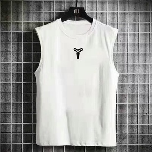 坎肩背心白色打底衫 宽松潮牌ins健身无袖 上衣服 夏季 运动背心男士