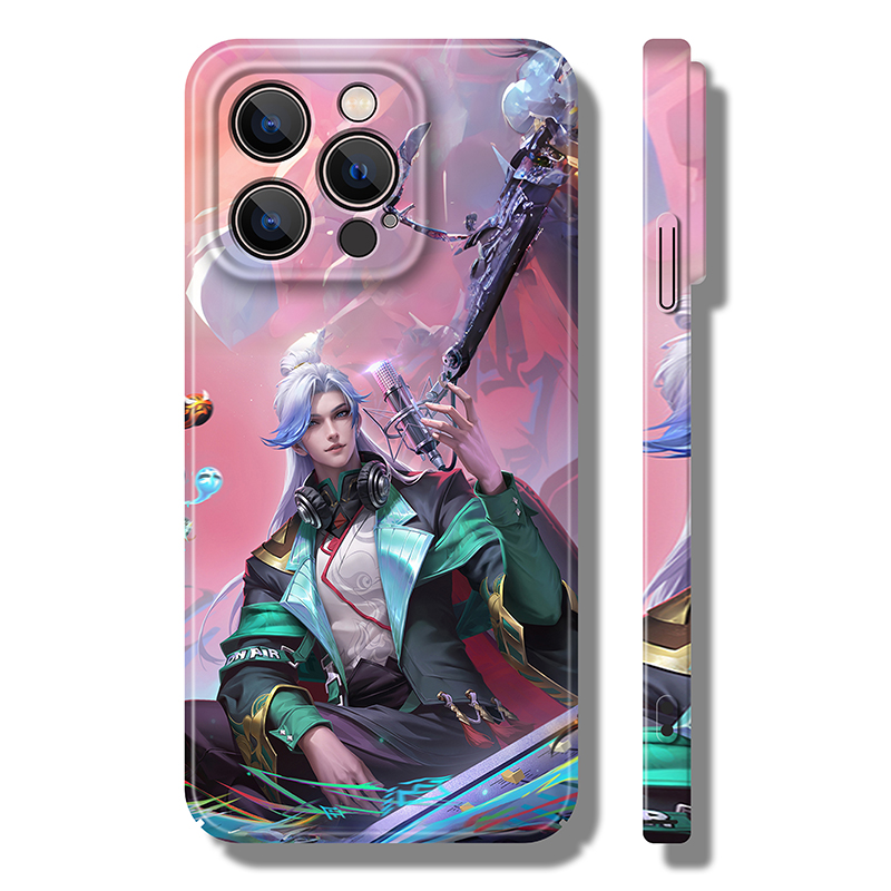 王者荣耀明世隐-落夜电台菲林软壳硬壳手机壳适用苹果15PROMAX荣耀90小米14PRO红米K60 OPPOReno8 VIVOX90