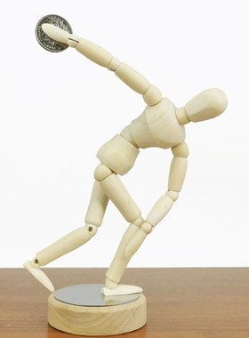 梧棣木人原木磁吸木偶人人物造型
