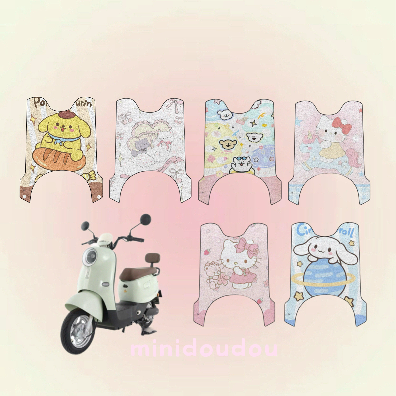 适用于台铃菲萌优享电动车脚垫TL1000DT-65T丝圈防水防滑耐磨脚垫