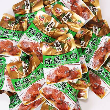 绿盛牛肉百卤坊原味纯牛肉原切零食400克