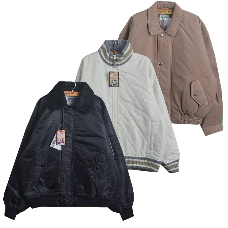 古着vintage飞行夹克厚款夹棉男女休闲工装棒球服冲锋衣宽松外套_虎窝淘