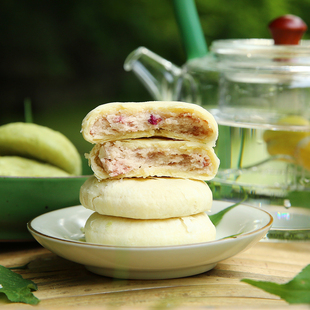 知味观杭州特产玫瑰鲜花酥软夹心桂花径山茶饼茉莉龙井茶酥组合装