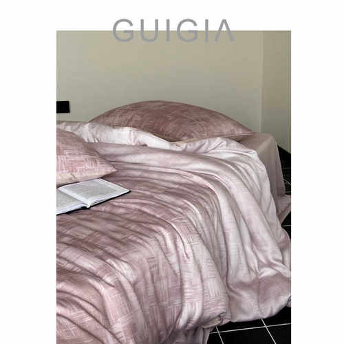 渐变兰精天丝提花四件套