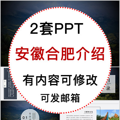 安徽合肥城市印象家乡旅游美食风景文化介绍宣传攻略相册PPT模板