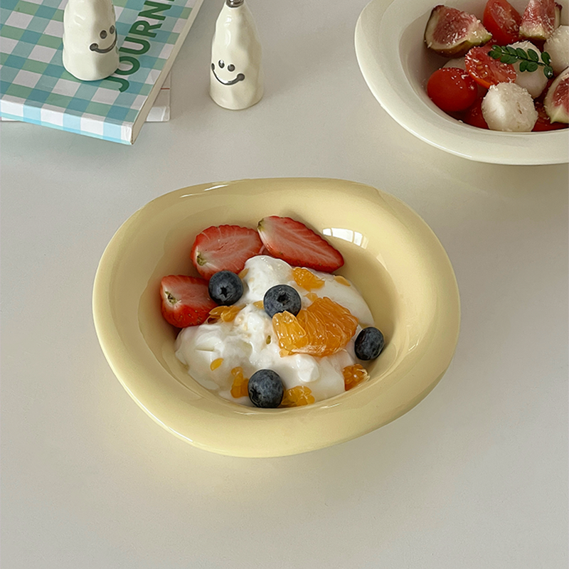 穆尼 ins风异形沙拉碗高颜值酸奶碗燕麦早餐碗甜品碗餐具饭碗陶瓷,餐饮具,碗,淘宝优惠券,粉丝福利购,淘宝优惠卷