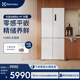伊莱克斯485L零平嵌4800系列十字多门家用冰箱