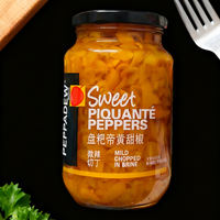 South African imported PEPPADEW red sweet pepper canned food, red pepper diced, slightly spicy, whole salad, Western cuisine side dish thumbnail 3