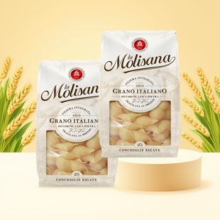 Molisana茉莉莎娜贝壳形意大利面500g 进口意面意粉通心粉 2袋