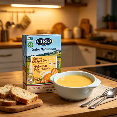 CIRIO茄意欧鹰嘴豆浓汤500g 进口奶油鹰嘴豆汤即食速食汤盒装
