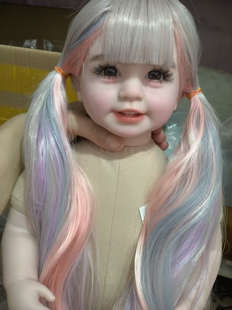 50-55cm女孩娃壳大娃空壳搪胶娃娃胶皮娃娃儿童玩具 定制款不退换