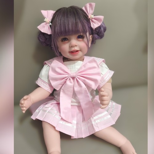 50-55cm娃衣娃娃衣服 甜美粉色水手服JK套装可爱两件套新款