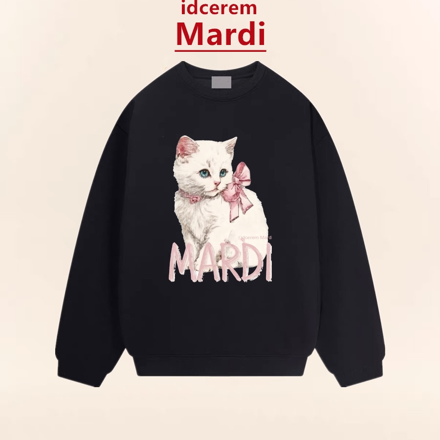 idceremMardi卫衣女蝴蝶结小猫