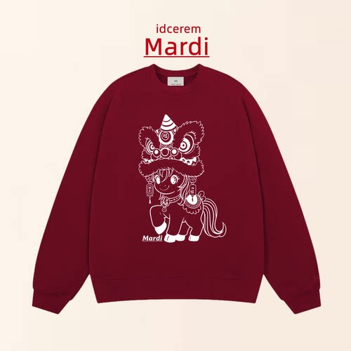 2026新年红色马年卫衣本命年衣服