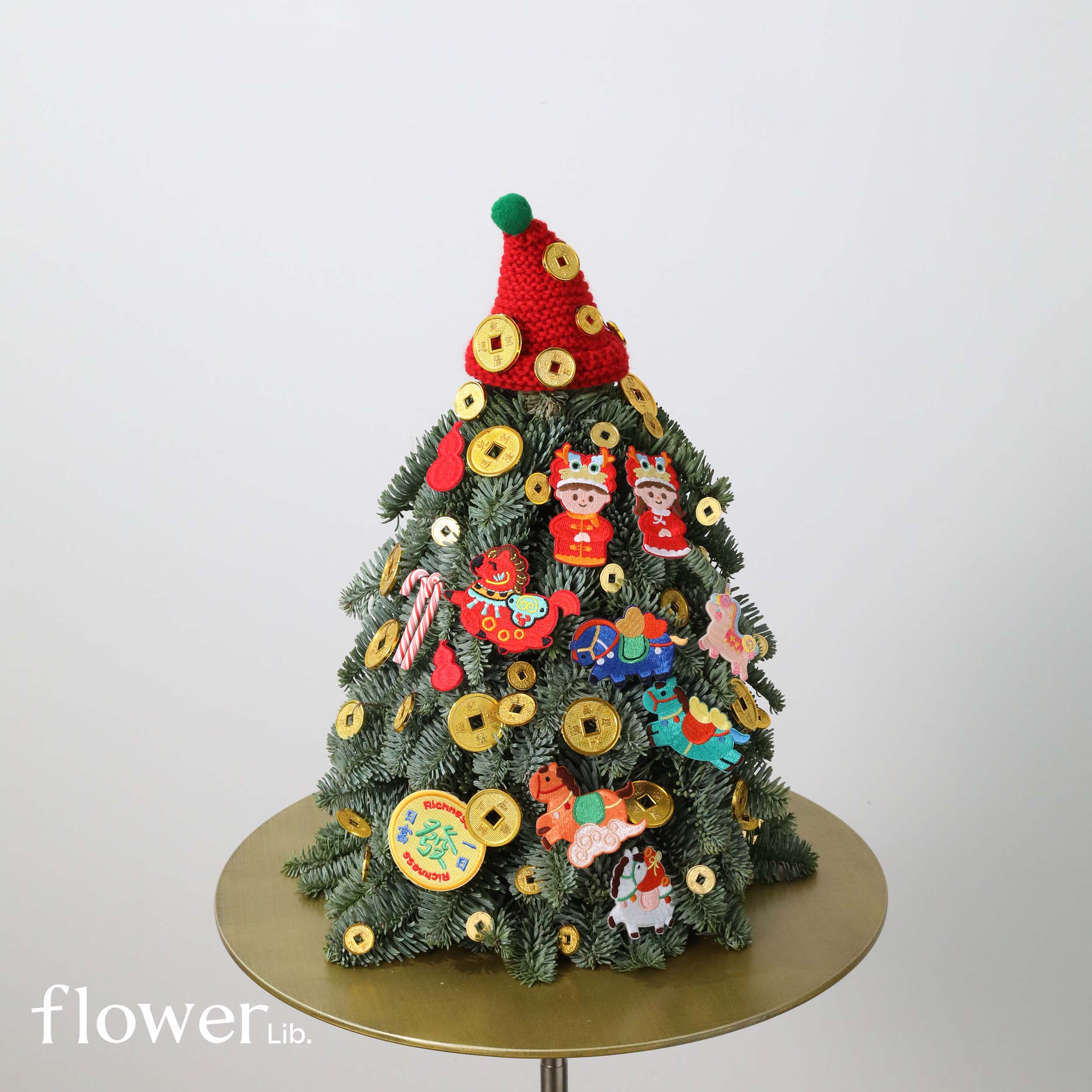 [马上有钱花圣诞树]植物图书馆全国快递手工圣诞树摆件礼物送朋友