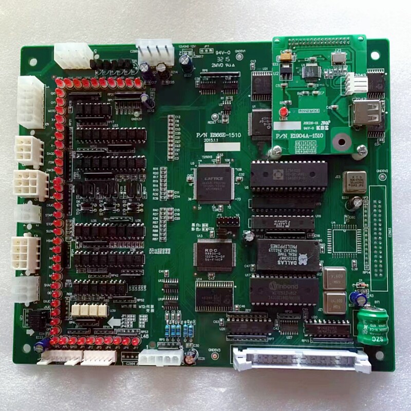电脑绣花机配件—EF866主板+USB小板  二手大豪E866 860主板