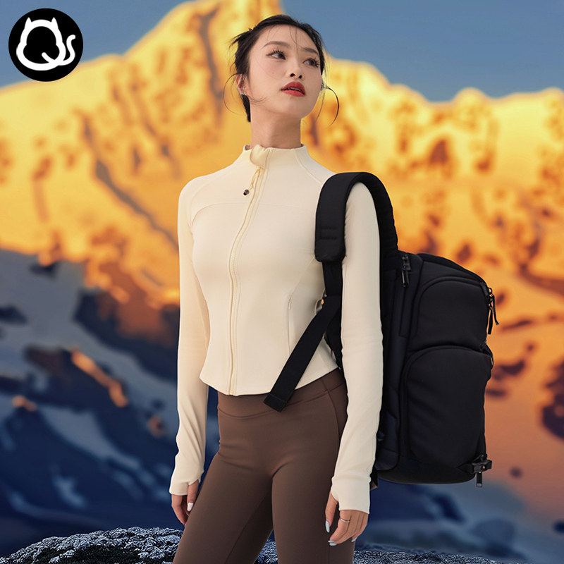 撸铁猫运动外套女新款立领