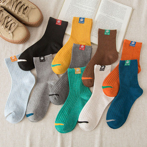 袜子男中筒秋冬男士纯棉袜