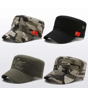 2025新款男土女户外时尚平顶帽子秋冬季鸭舌冒了迷彩防晒太阳幅子