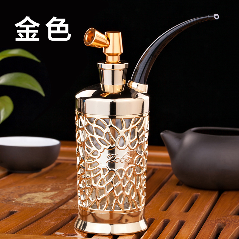 zobo正牌ZB521水烟斗水烟壶烟斗镂空雕刻双重循环过滤 烟具