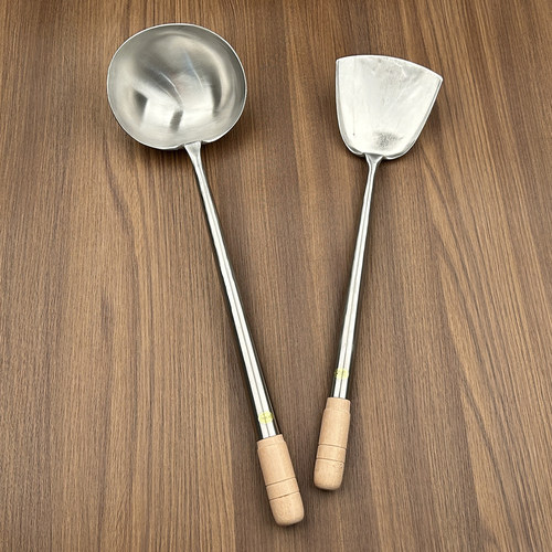 陈枝记厨师用炒勺304不锈钢锅铲