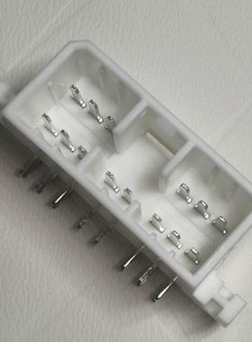 173860-1连接器PCB板端针座14P接插件弯针座对接插件胶壳368543-1