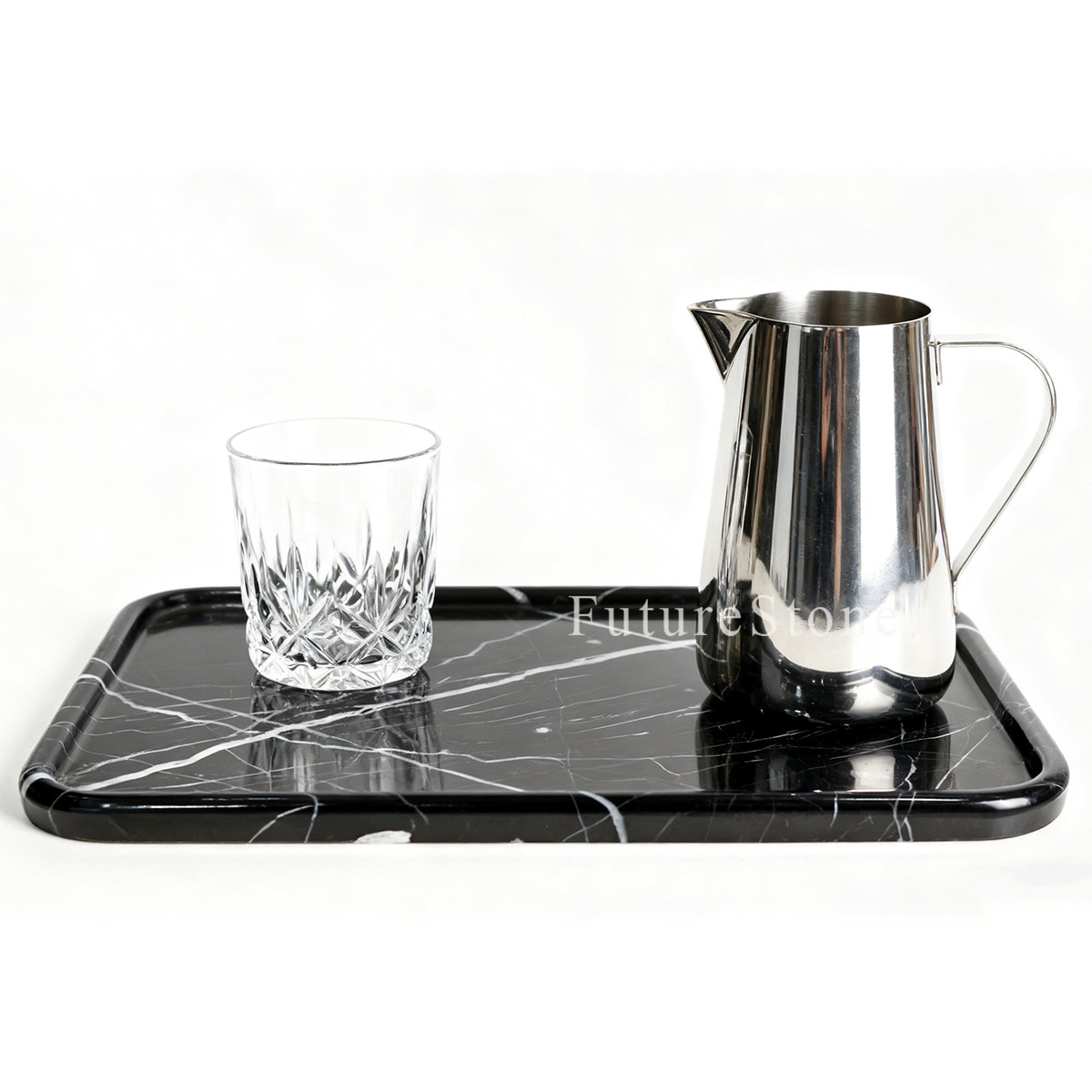 简约风大理石香薰托盘黑白根圆角托盘家居装饰收纳盘,家居饰品,香薰托盘,淘宝优惠券,粉丝福利购,淘宝优惠卷