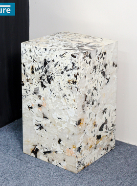 FutureStone天然大理石潘多拉墩墩方几客厅玄关家用装饰摆件柱子