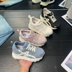 IG/IG增高8CM2026春夏新款透气老爹鞋真皮软底透气运动阿甘女鞋子