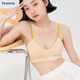 FIRSTMIX撞色美背无缝一体女士无尺码 文胸柔软薄款 无钢圈亲肤内衣