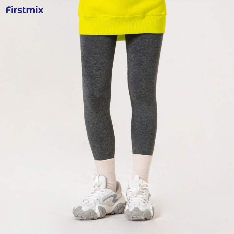 FIRSTMIX微压平纹加绒保暖显瘦女连裤袜/踩脚袜