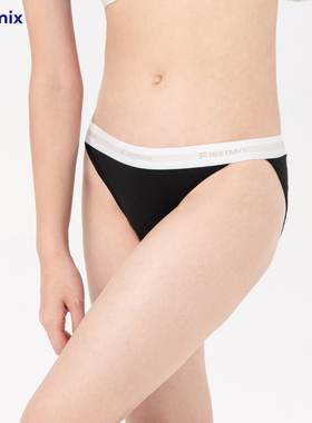 FIRSTMIX【4条装】性感橡筋字母中低腰内裤女士舒适三角裤