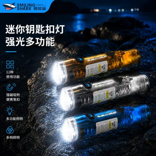 多功能充电小型迷你钥匙扣灯
