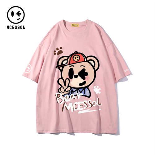 Mcessol字母印花短袖大码