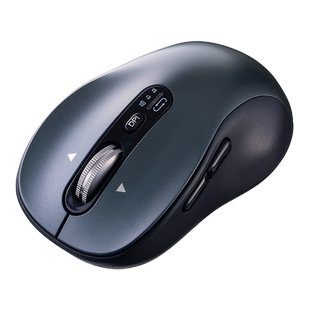 SANWA四向滚轮无线蓝牙双模鼠标电脑充电静音3模自定义按键滑鼠