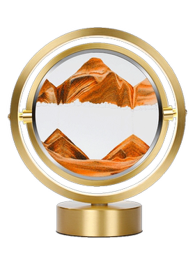 3d立体流沙画摆件客厅小夜灯台灯