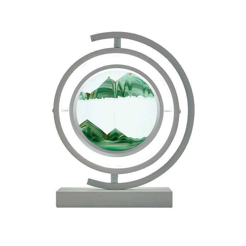 流沙画摆件客厅卧室夜灯台灯沙漏