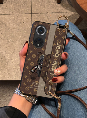 适用华为nova15pro手机壳nova14Ultra保护套nova9se外壳12活力版皮质感nova10腕带款nova13机械熊11斜挎挂绳