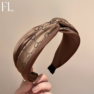 高级感洋气时尚 夏季 发捆 宽边头箍发卡发箍高颅顶女款 头饰发箍法式