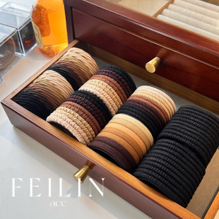 皮筋女生扎头发圈高马尾发绳成人大人皮套头绳网红夏季 高弹力耐用