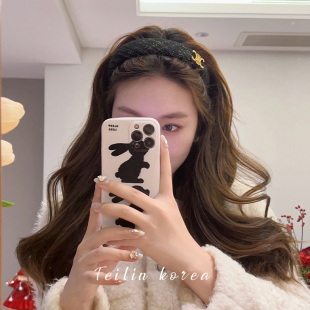 凯旋门小香风发卡发箍夏季 高颅顶网红发捆 洗脸头箍头饰女2025新款