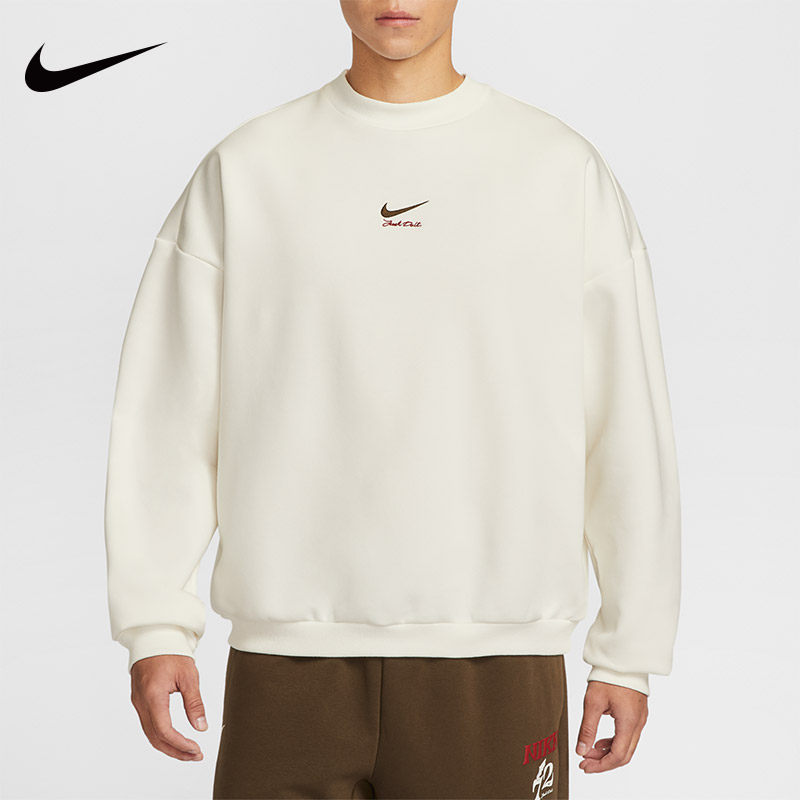 NIKE耐克卫衣男CNY马年限定后背LOGO篮球加绒运动套头衫IQ3819