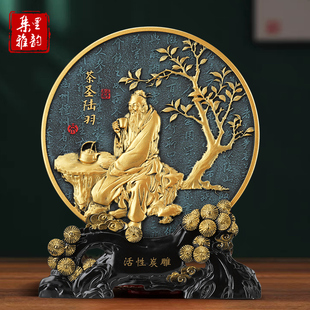 茶圣陆羽茶文化装饰品摆件茶馆茶室品茶桌茶道文化桌面茶厂纪念品