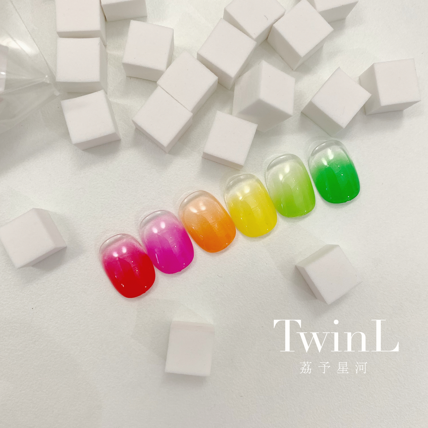 TwinL美甲拍拍胶用海绵
