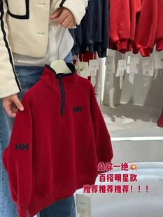 男童一体加绒卫衣秋冬款2025新款儿童装冬季加厚打底上衣男孩