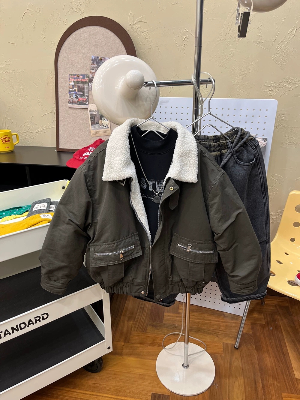 男童加绒外套秋冬款2025新款儿童冬季加厚棉衣宝宝冬装派克服棉服