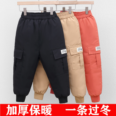 男童女童儿童羽绒裤加厚保暖外穿