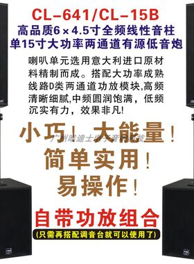 6只4.5寸线性音柱大功率演出音箱